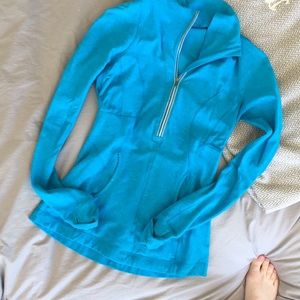 Lululemon blue Running half zip pullover